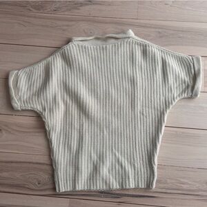 Calypso St. Barth Beige Ribbed Sweater